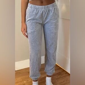 Brandy Melville Velvet Sweatpants